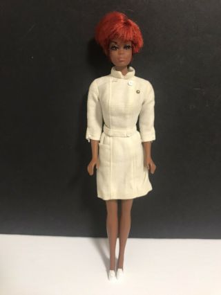 Vtg 1966 Barbie Twist N Turn Julia Nurse - Diahann Carrol