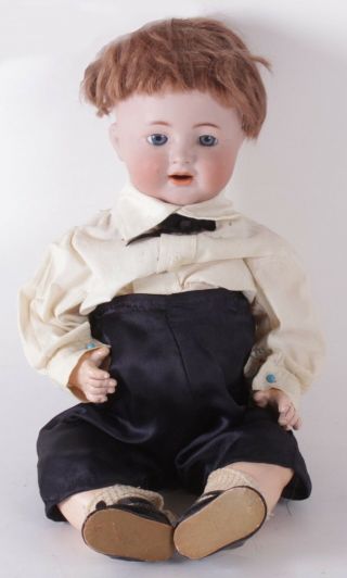 Antique Simon & Halbig 126 Kammer & Reinhardt 15.  5” Bisque Head Boy Doll German