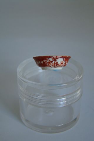 Vintage Artisan Signed Jean Yingling Miniature Porcelain Bowl 1980s 3