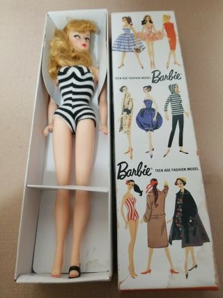 1959 Mattel Barbie Doll Box Stock Number 850 Blond