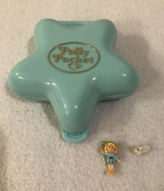 Vintage 1992 Bluebird Polly Pocket Compact Fairy Wishing World Complete Swan Htf
