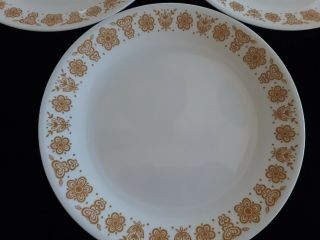 Corelle Butterfly Gold dinner Plates Set of 3 2
