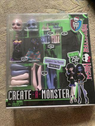 Monster High Create - A - Monster Vampire And Sea Monster Starter Set
