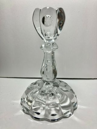 Heisey Old Sandwich Candlestick Single Clear