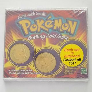 1999 Hasbro Pokemon Battling Coin Game Gold