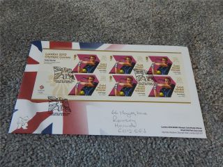 Uk Royal Mail First Day Cover London 2012 Olympic Games Andy Murray Gold Medal