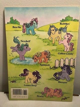 Vintage 1980s My Little Pony Christmas Coloring Book G1 - Good 2