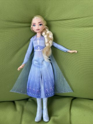Disney Frozen 2 Elsa Fashion Doll With Long Blonde Hair And Blue Outfit