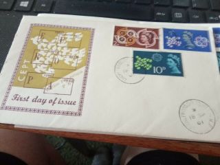 Cept Europa 1961 Fdc Edition P & P In France Amber Version Unaddressed