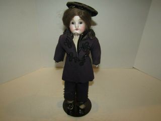 Vintage German Porcelain Bisque Head Doll Marked 154 2 1/2 Kestner? 14 Inch