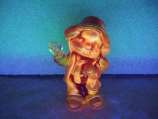 Boyd Glass Freddy The Clown - Country Red - 2 - 14 - 89 Glows In Black Light Uranium
