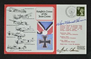 1987 Raf Cover,  Signed By Captain Wilson Coleman,  Fighter Ace Of The Usn.
