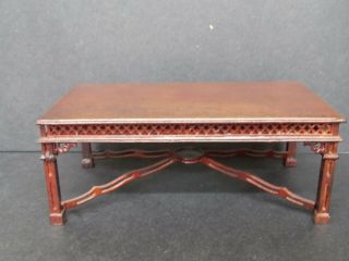 Dollhouse Dining Room Table - Chippendale - Mahogany