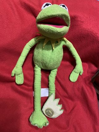 Kermit The Frog Stuffed Plush 18” Tall Disney