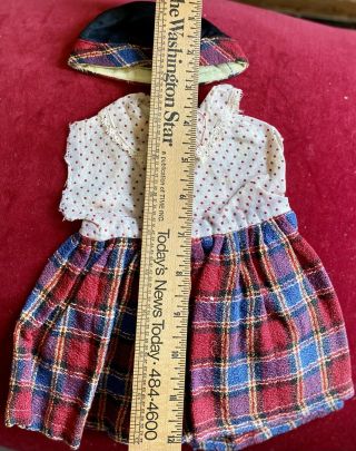 Antique Cotton Outfit.  rare Scottish Outfit For Famlee Doll 2