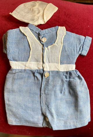 Gorgeous Antique Cotton Outfit For Famlee Doll