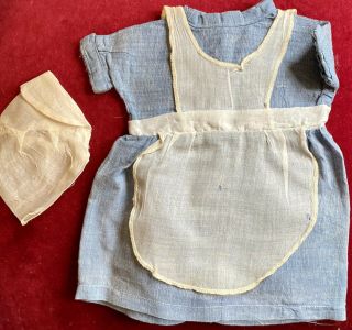 Gorgeous Antique Cotton Dress For Famlee Doll