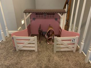 Our Generation Saddle Up Stables Horse Barn Fits 18 " American Girl Dolls
