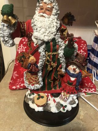 Christmas Collectibles By Seymour Mann Inc Santa Lighted Figurines