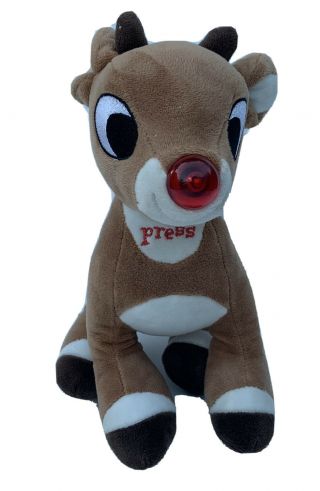 Rudolph The Red Nosed Reindeer Musical Plush With Lighting Red Nose