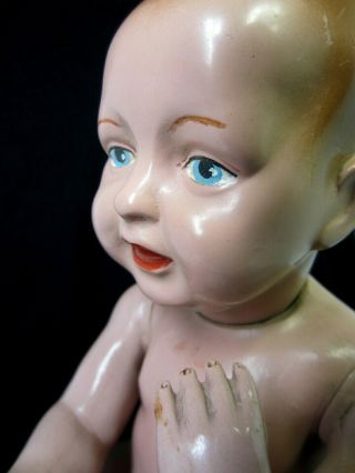 Vintage Parsons Jackson Co.  Biskoline Baby Doll 1910 - 19 Ohio Pelican Trademark