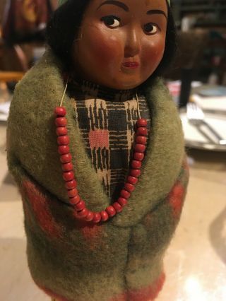 Vintage Skookum Bully Good Indian Doll 6 - 1/2 