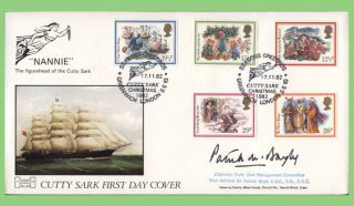 G.  B.  1982 Christmas Signed Havering First Day Cover,  Cutty Sark Greenwich