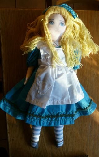 Alice In Wonderland Rag Doll Russ Vintage With Tag 19 "