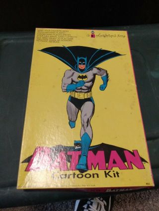 Vintage 1966 Batman Cartoon Kit Colorforms Set 401 Near Complete