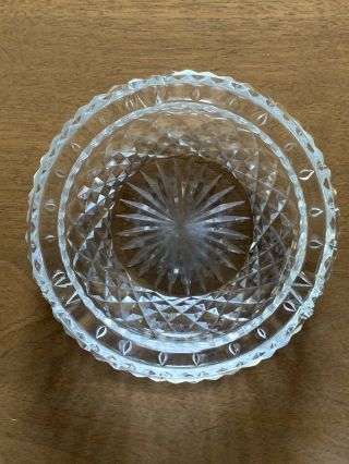 Waterford Crystal Ashtray Etched Heavy 5 7/8 