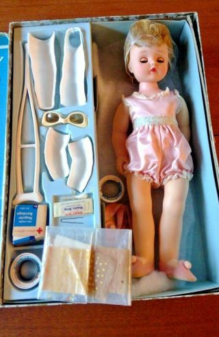 1958 Madame Alexander - Marybel - The Doll That Gets Well - Tagged Dress - Box