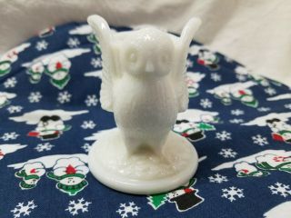 Westmoreland Glass Owl Toothpick Holder,  3 Inches High
