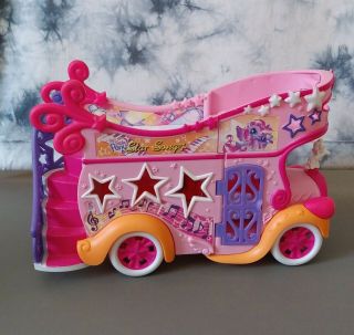 My Little Pony Star Song Mobile Stage Party Bus Van Pink Orange Car 2007 Hasbro