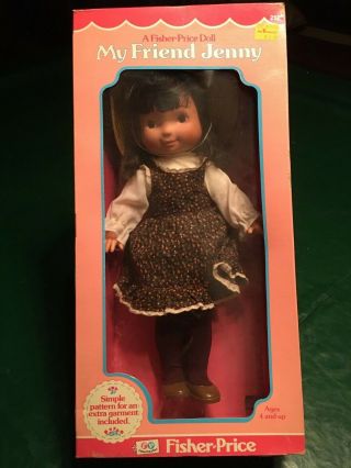 Vintage Fisher Price 15 " My Friend Jenny Doll - All Clothes & Hat 1978
