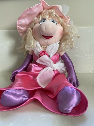 Miss Piggy Muppets Eden Toys Plush Jim Henson 21”