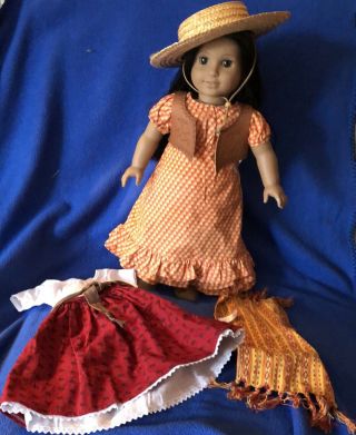 American Girl Doll Josephina (historical) With Riding Outfit And Harvest Outfit