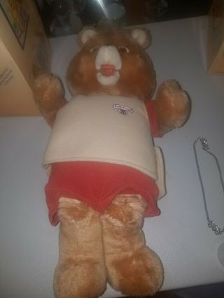 Vintage Teddy Ruxpin & Grubby W/ Link Cable In Boxes.