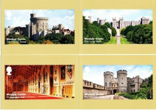 Phq 425 2/17 Windsor Castle 2017 Royal Mail Stamp 11 Postcard Set Post Office