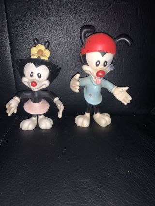 ✨ Rare 1994 Animaniacs Wacko And Dot Just Toys Bendy Bendable Bend - Ems