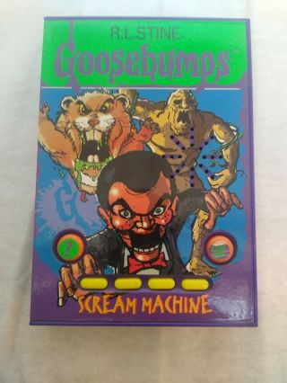 Vintage 1996 R.  L.  Stine Goosebumps Scream Machine Talking Toy Book