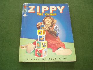 1953 Zippy The Chimp Tip Top Elf Book,  Little Golden Book,  Color Plates