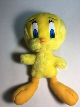 Vtg ' 97 Tweety Bird Yellow Looney Tunes Plush Stuffed Animal - Warner Bros. 2