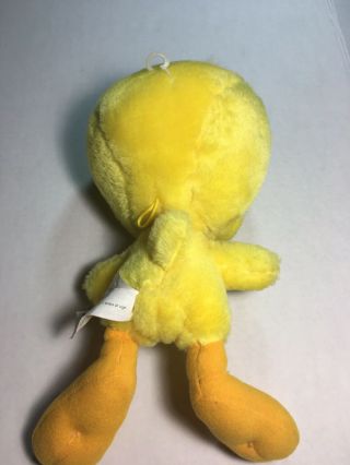 Vtg ' 97 Tweety Bird Yellow Looney Tunes Plush Stuffed Animal - Warner Bros. 3