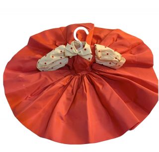 Red Taffeta Mme.  Alexander Cissy Dress From 1957