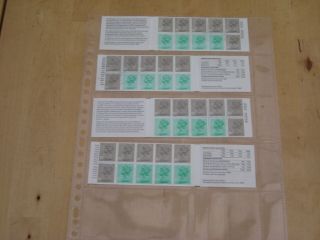 1983 Four £1.  46 Folded Booklets Postal History Series Fo1a,  B,  And Fo2a,  B