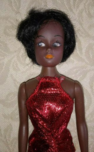 Vintage Barbie African American Hk Black Clone Doll W/ Collector Gown