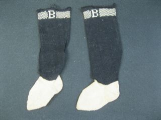 Large Antique Burson Doll Socks Marked B -