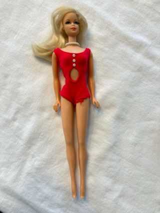 Vintage Barbie Doll 1966 Long Blonde Hair