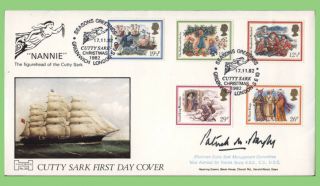 G.  B.  1982 Christmas Havering Signed First Day Cover,  Cutty Sark,  Greenwich