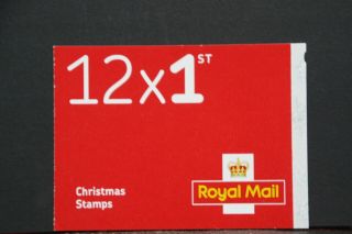 Lx52 2016 12 X 1st Class Christmas Self Adhesive Booklet